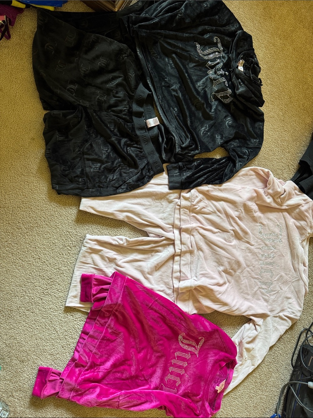 Juicy couture bling sweatsuits lot medium and large